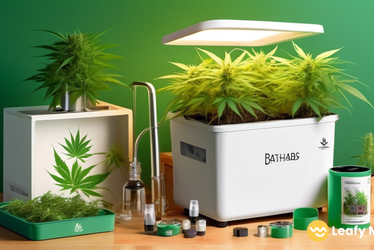 Discover the beauty of a beginner's cannabis grow kit illuminated by radiant natural light, inviting readers to embark on their own cannabis cultivation journey. Dive into the vibrant hues and intricate details of the kit's components in this captivating photo.