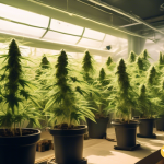 Discover the Top Indoor Cannabis Strains for Home Cultivation in this captivating photo showcasing a vibrant garden bathed in natural light.