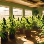 Indoor cannabis garden thriving under abundant natural light, a key to successful cultivation | Essential tips for indoor growing