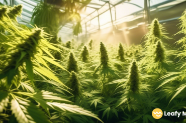 Vibrant organic cannabis garden thriving under golden sunlight, showcasing the benefits of outdoor cultivation